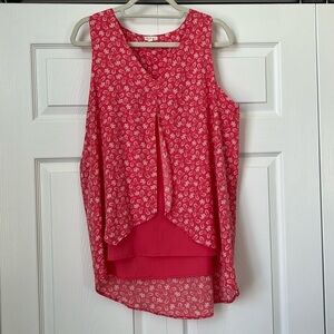 Paisley‎ Coral Tank Top Blouse